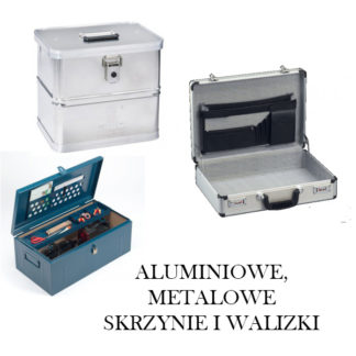 ALUMINIOWE, METALOWE SKRZYNIE I WALIZKI