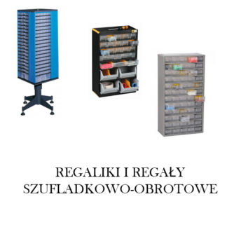 REGALIKI I REGAŁY SZUFLADKOWO-OBROTOWE